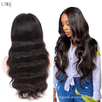 Uniky Body Wave 13X4 Lace Front Human Hair Wigs Brazilian Virgin Remy Hair For Black Women  lace Frontal Human Hair Wig